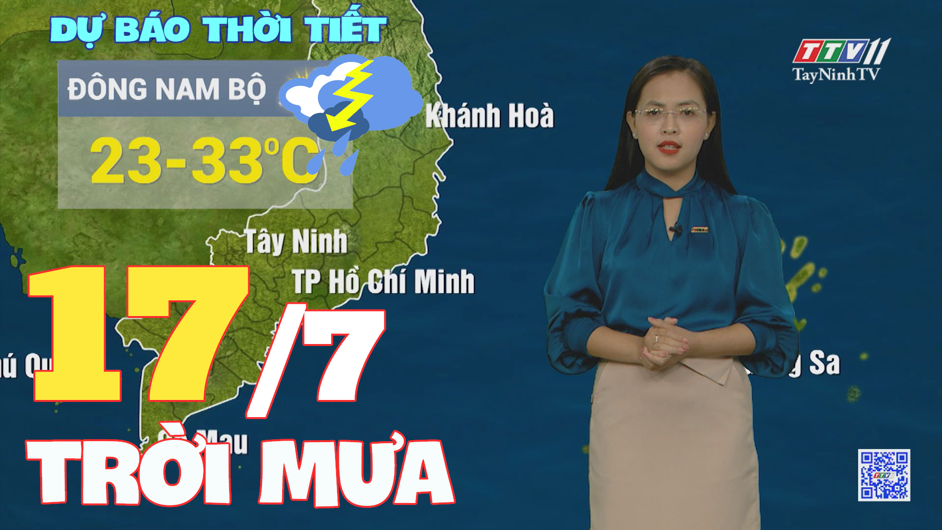 Bản tin thời tiết 17-7-2024 | TayNinhTVENT